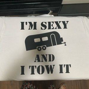 T shirt IRON ON funny Sexy and tow it